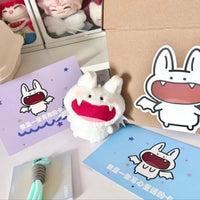 Ultra-Fluffy Laughing Bat Plush Keychain