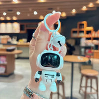 Pocket Protector LED Voice Robot Keychain