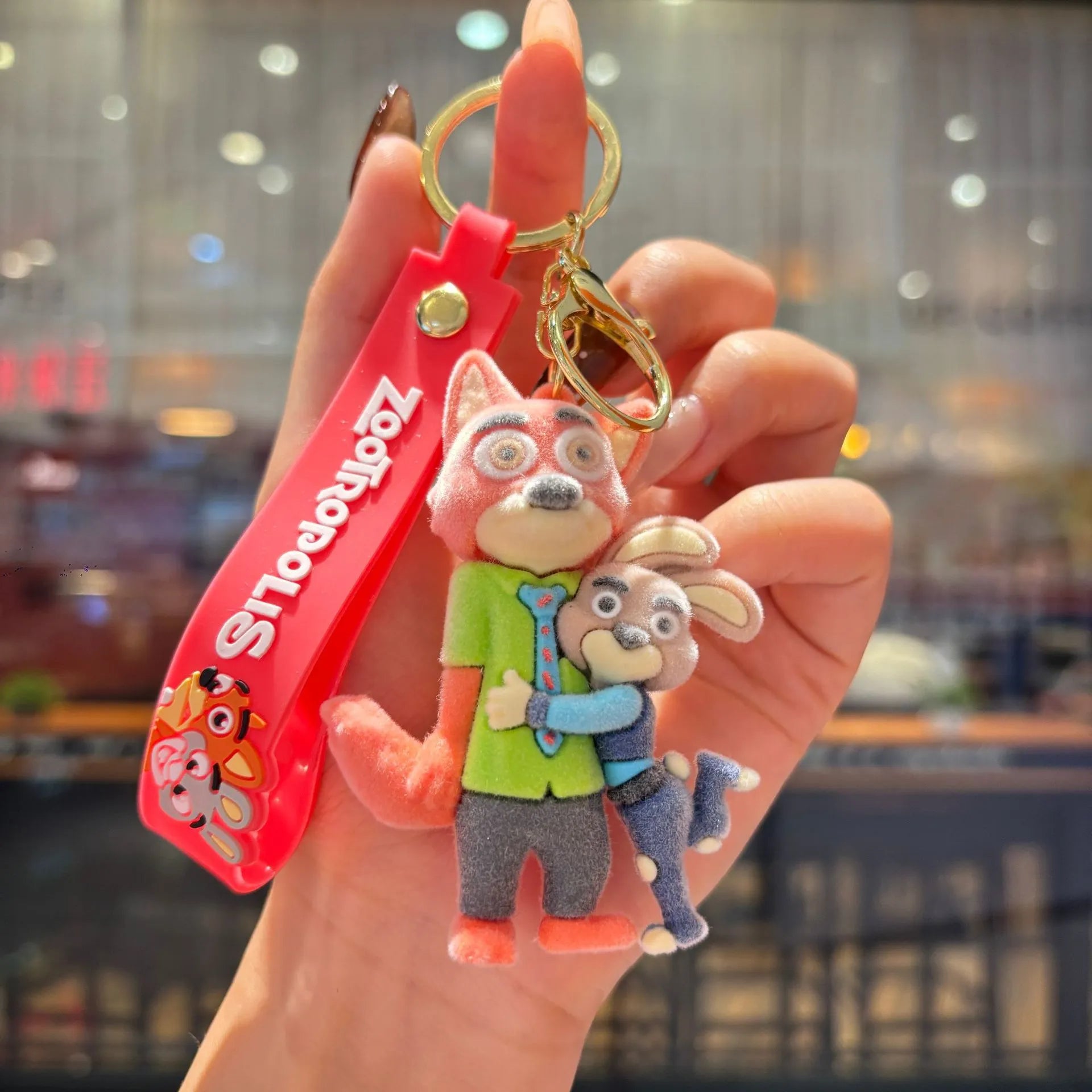 Zootopia Rabbit Keychain Zootopia Velvet Vibes Flocked Keychain