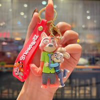 Zootopia Velvet Vibes Flocked Keychain