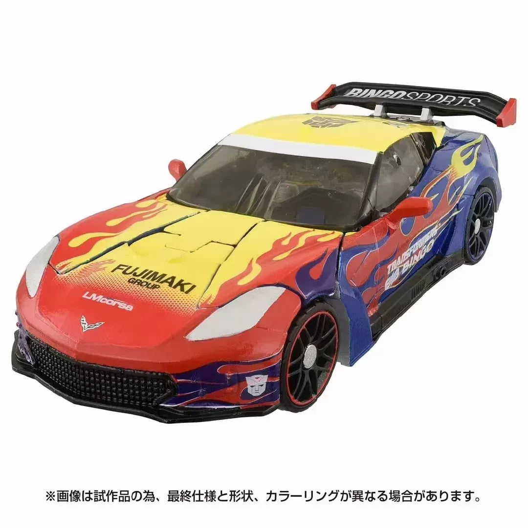 Transformers x Bingo Sports Optimus Prime Corvette C7 GT3-R Figure