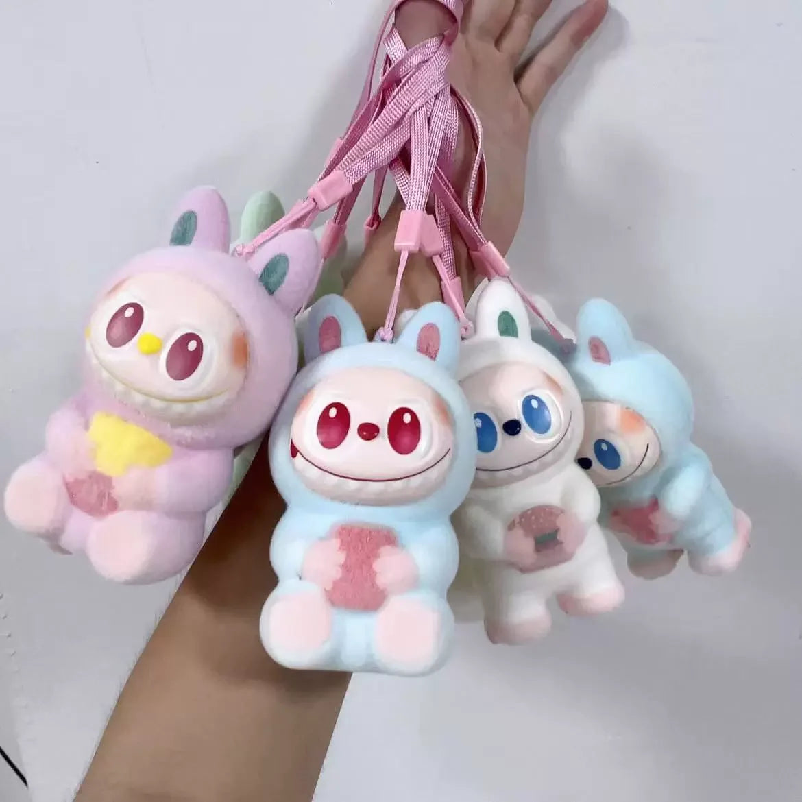 Labubu Chill Can Squishy Keychain