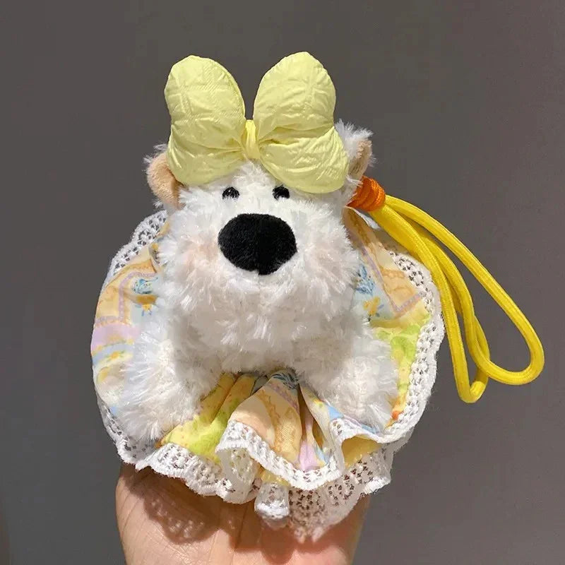 West Highland Puppy Charm Plush Keychain