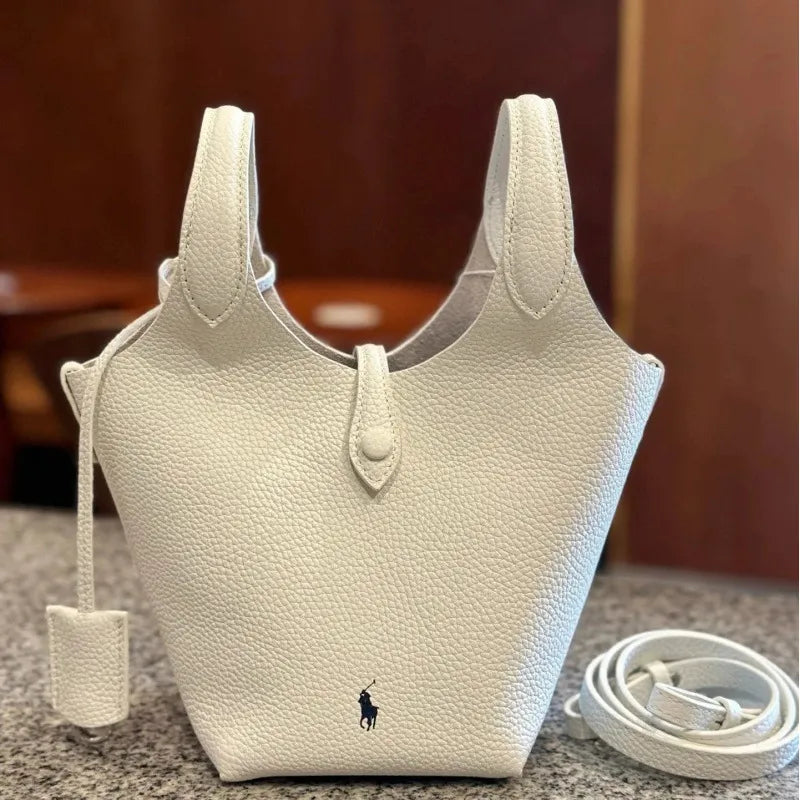 PRL Raffia Mini Basket Bag