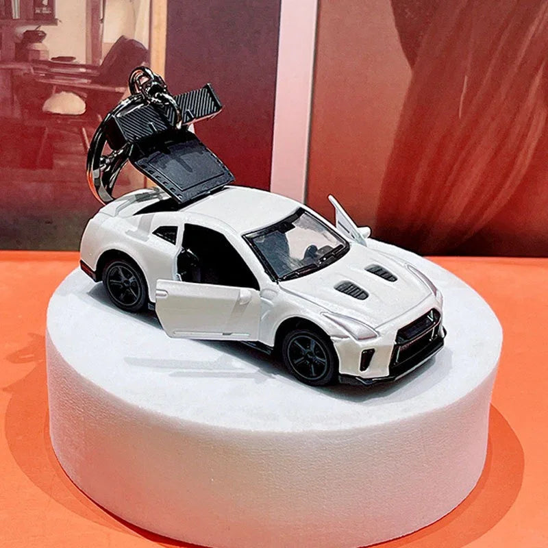 Pullback Die-cast Sports Car Keychain