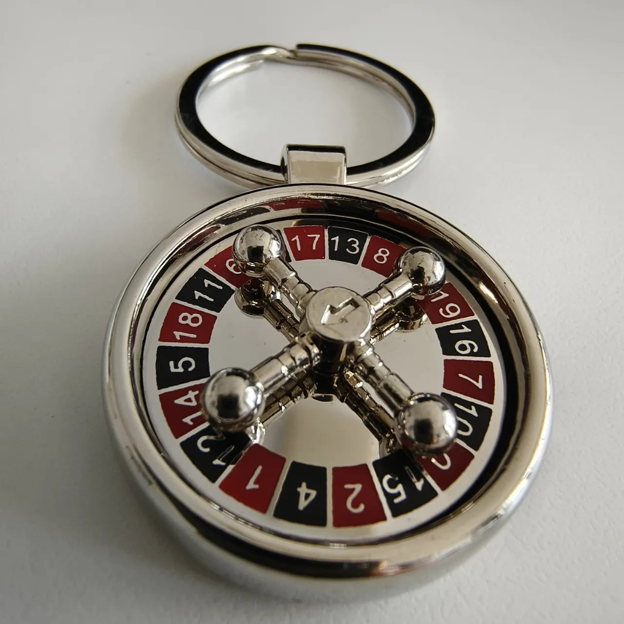 Casino Royale Roulette Wheel Fidget Keychain