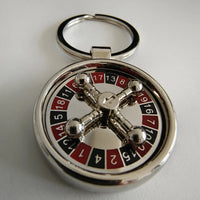 Casino Royale Roulette Wheel Fidget Keychain