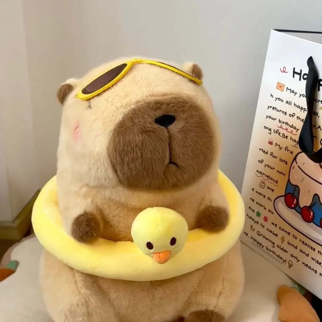 Capybara Swimming Ring Plushie (40 cm)