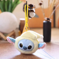 Stitch Big Head Eat Before Sleep Keychain