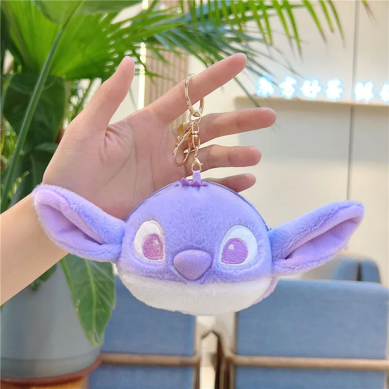 Big Head Stitch Coin Purse Keychain
