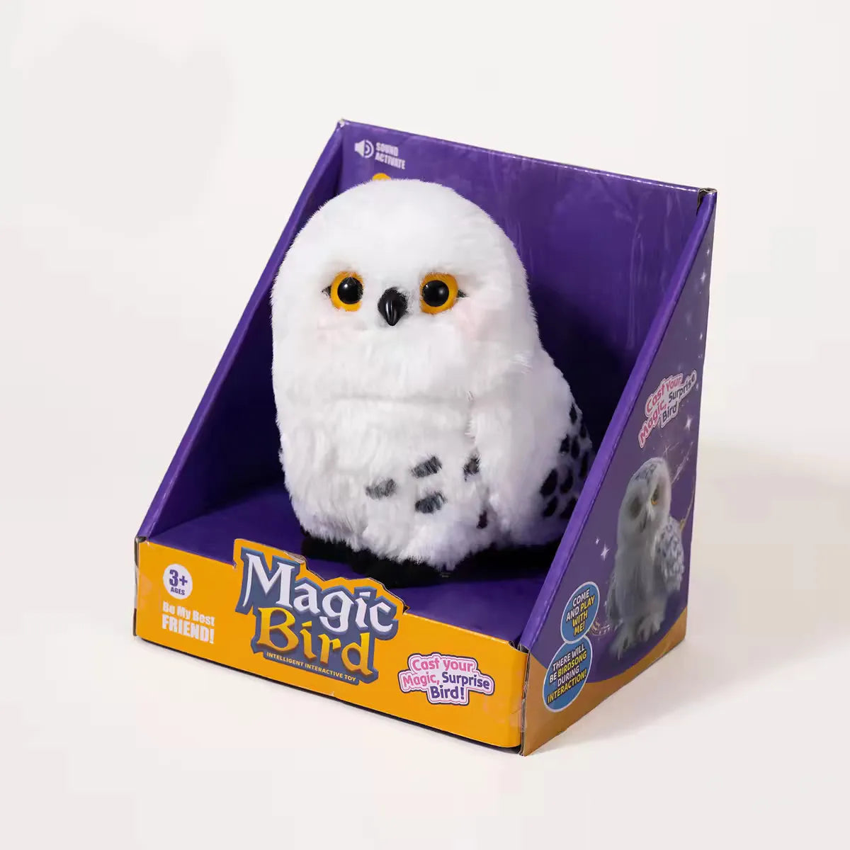 Magic Bird Interactive Owl Plush Toy (15 cm)