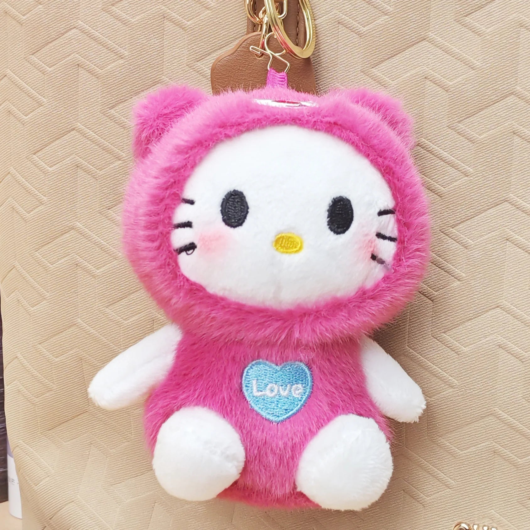 Hello KT Love Costume Keychain