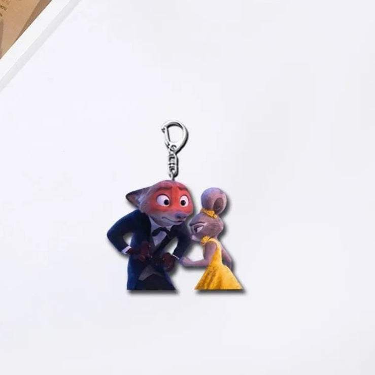 Zootopia 2 Selfie Squad Acrylic Charm Keychain
