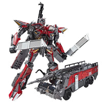 Trans4mers Red Fire Truck Prime Figure (30 cm)