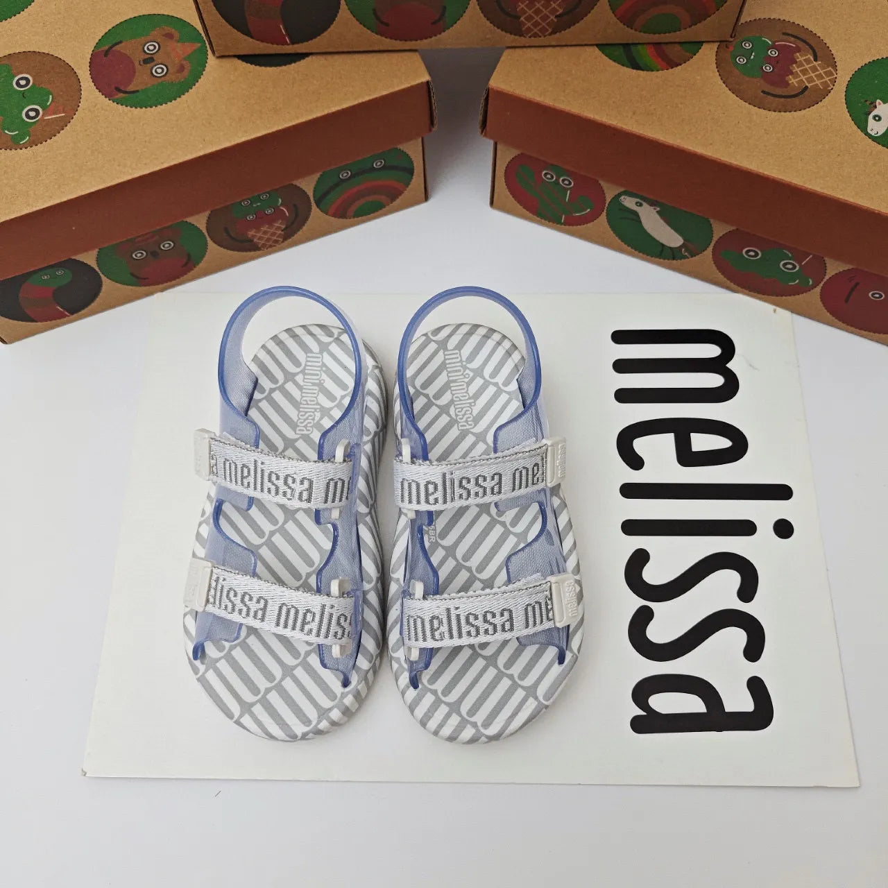 Mini Melissa Sweet-Scented Velcro Jelly Sandals