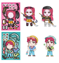 K-Pop Demon Hunters DIY Dress-Up Waterproof Sticker Pack