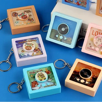 Rhythm Pulse Musical Record Keychain