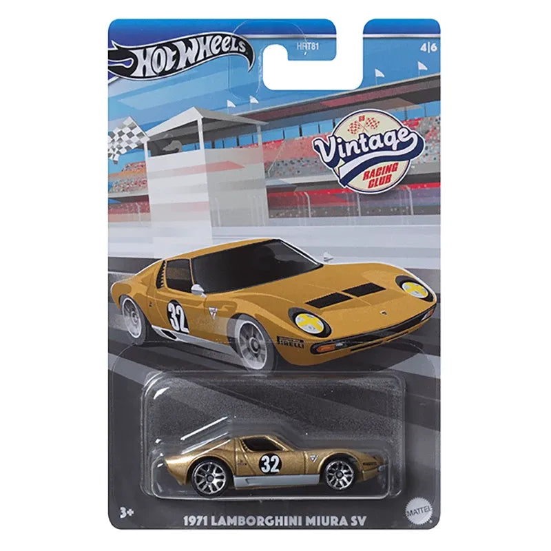 Hot Wheels Vintage Racing Club Themed Die-Cast Series
