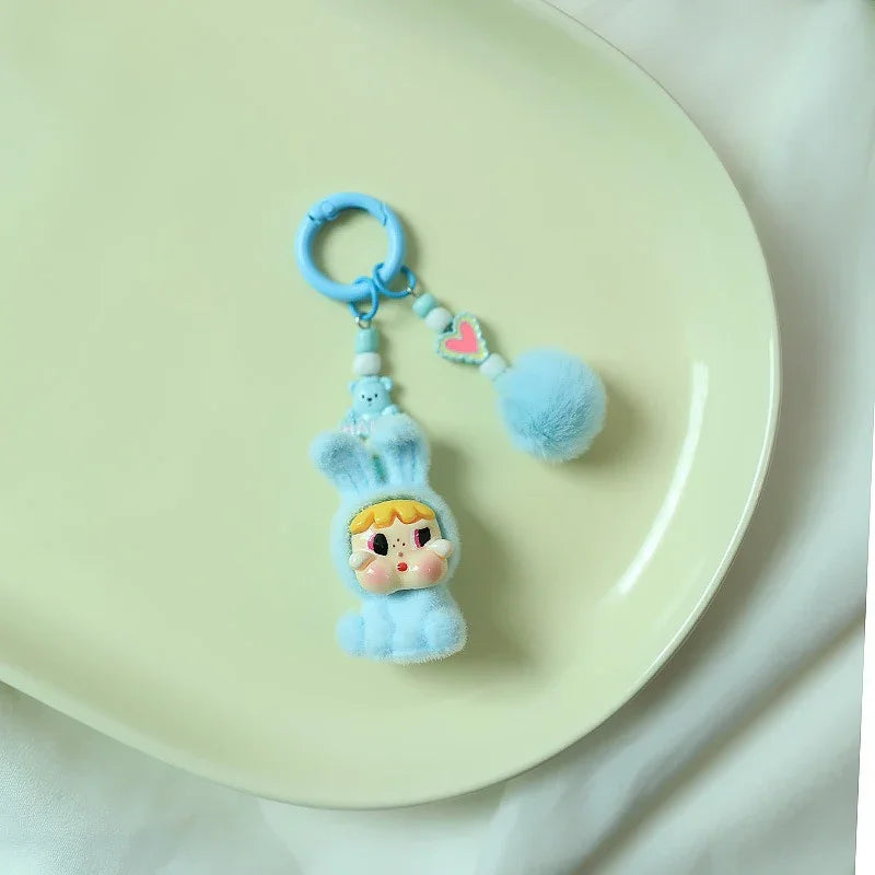 Cry Baby Velvet Tears Flocked Keychain