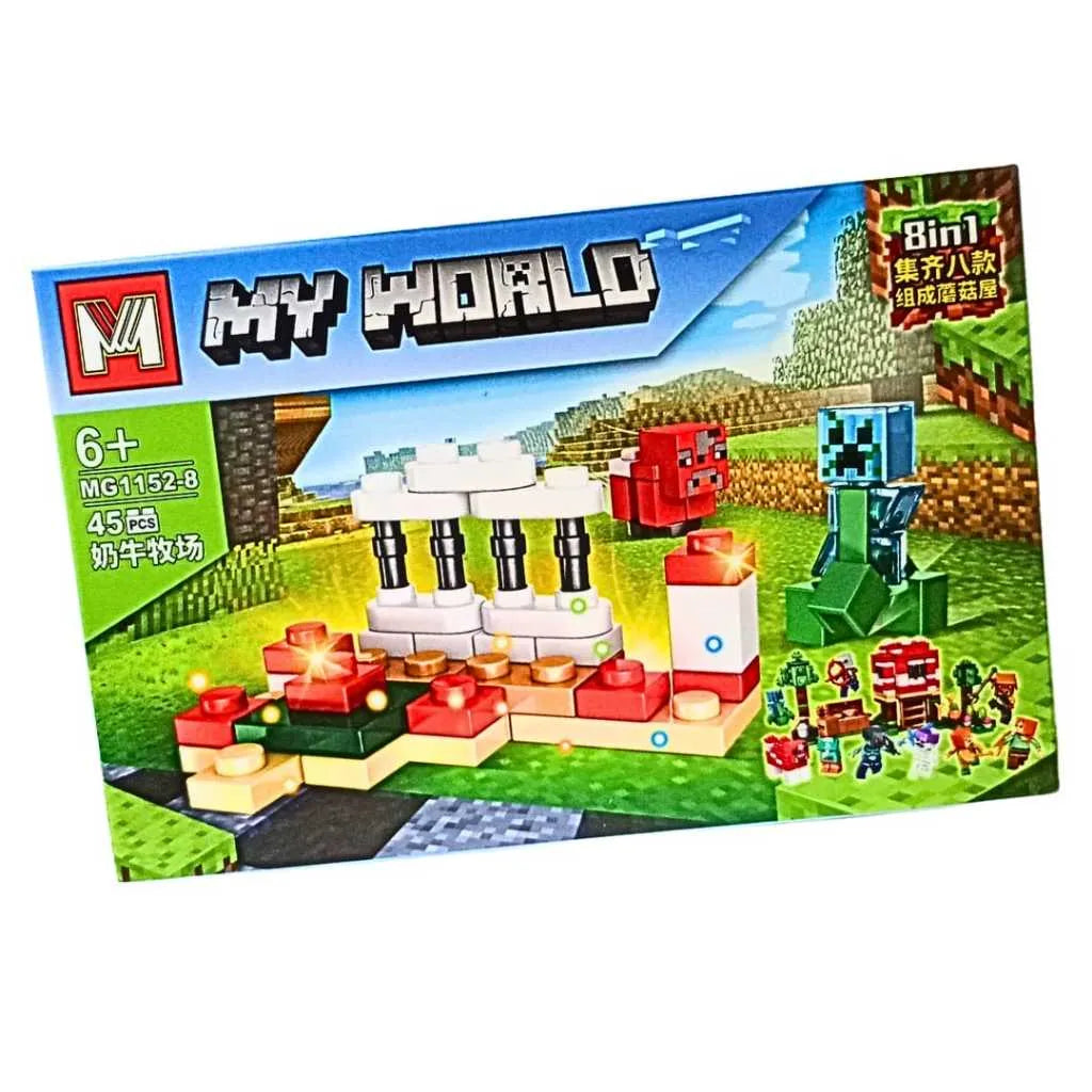 My World Mooshroom Pasture Building Block Set