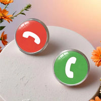 Accept or Decline Minimalist Stud Earrings