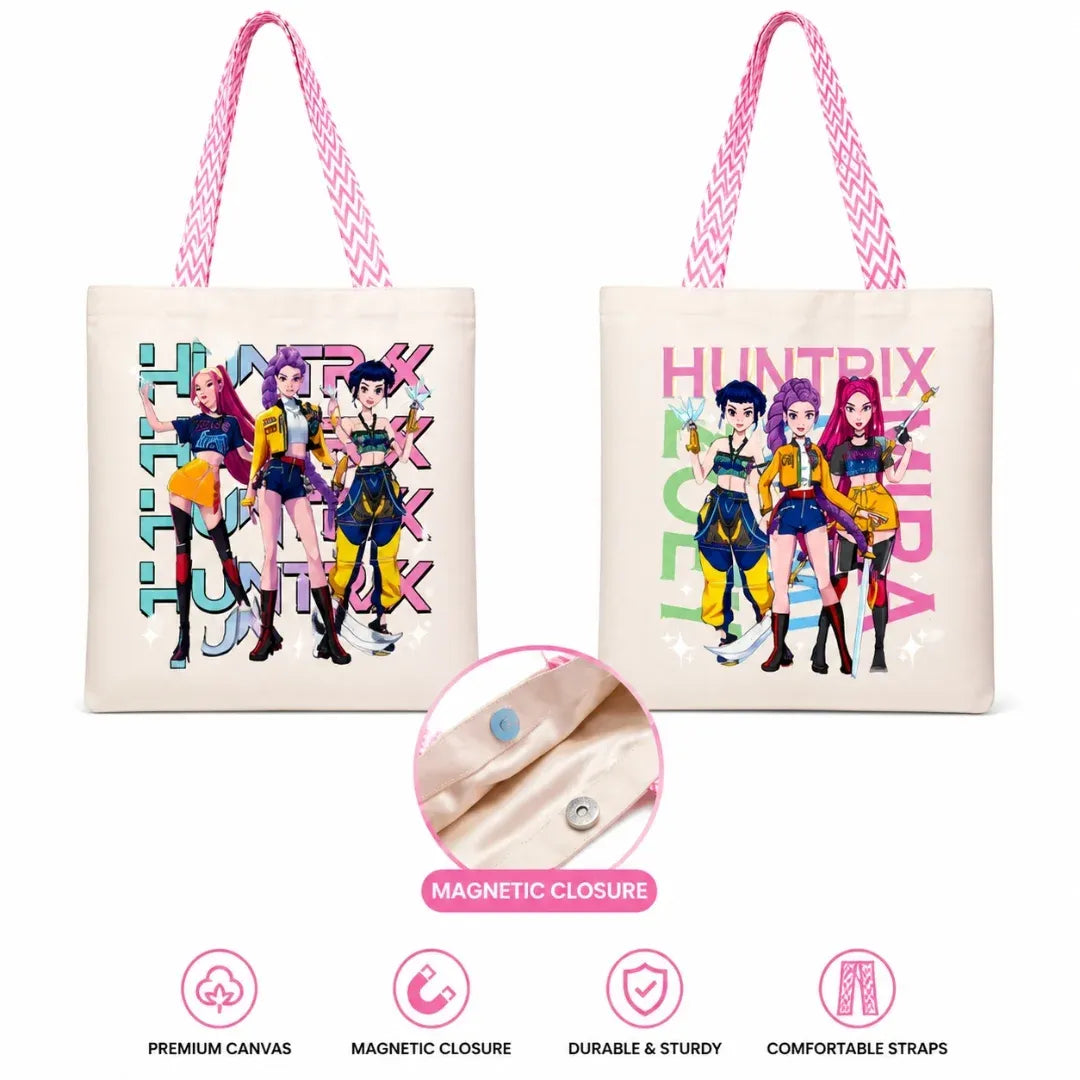 K-Pop HUNTRIX Elite Squad Tote Bag