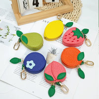 Fruity Charm Leather Bag Coin Purse