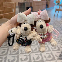 Gromit Groomed Bunny Plush Keychain