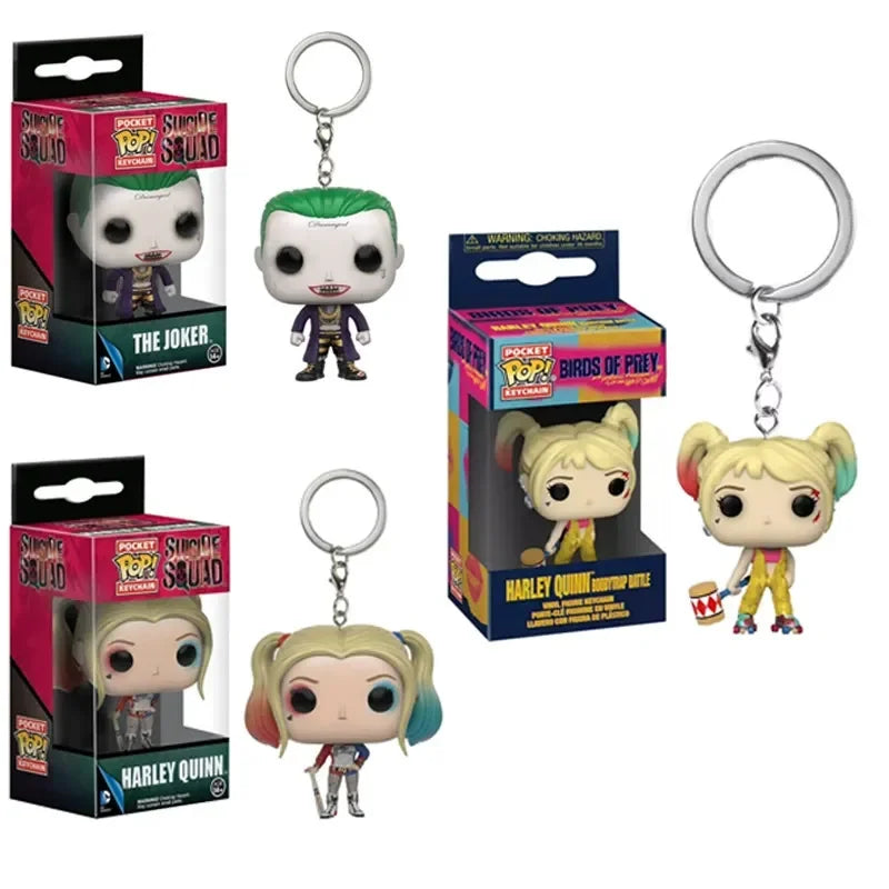 Funko POP Joker & Harley Keychain Collection