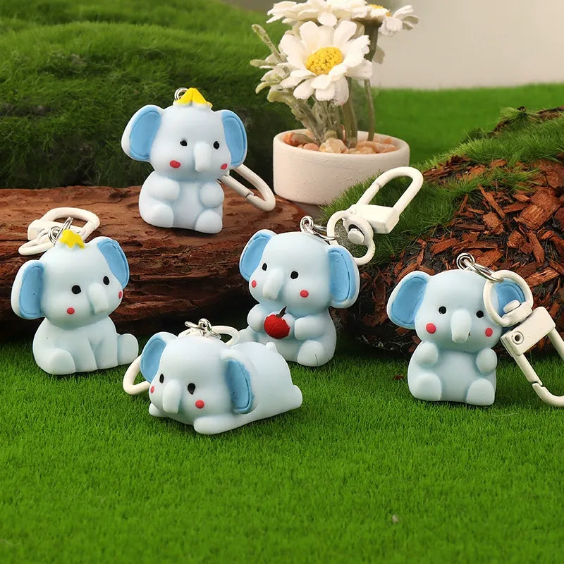 Tiny Titan Elephant Charm Keychain