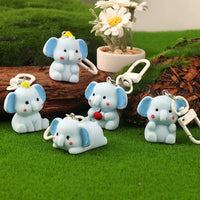 Tiny Titan Elephant Charm Keychain