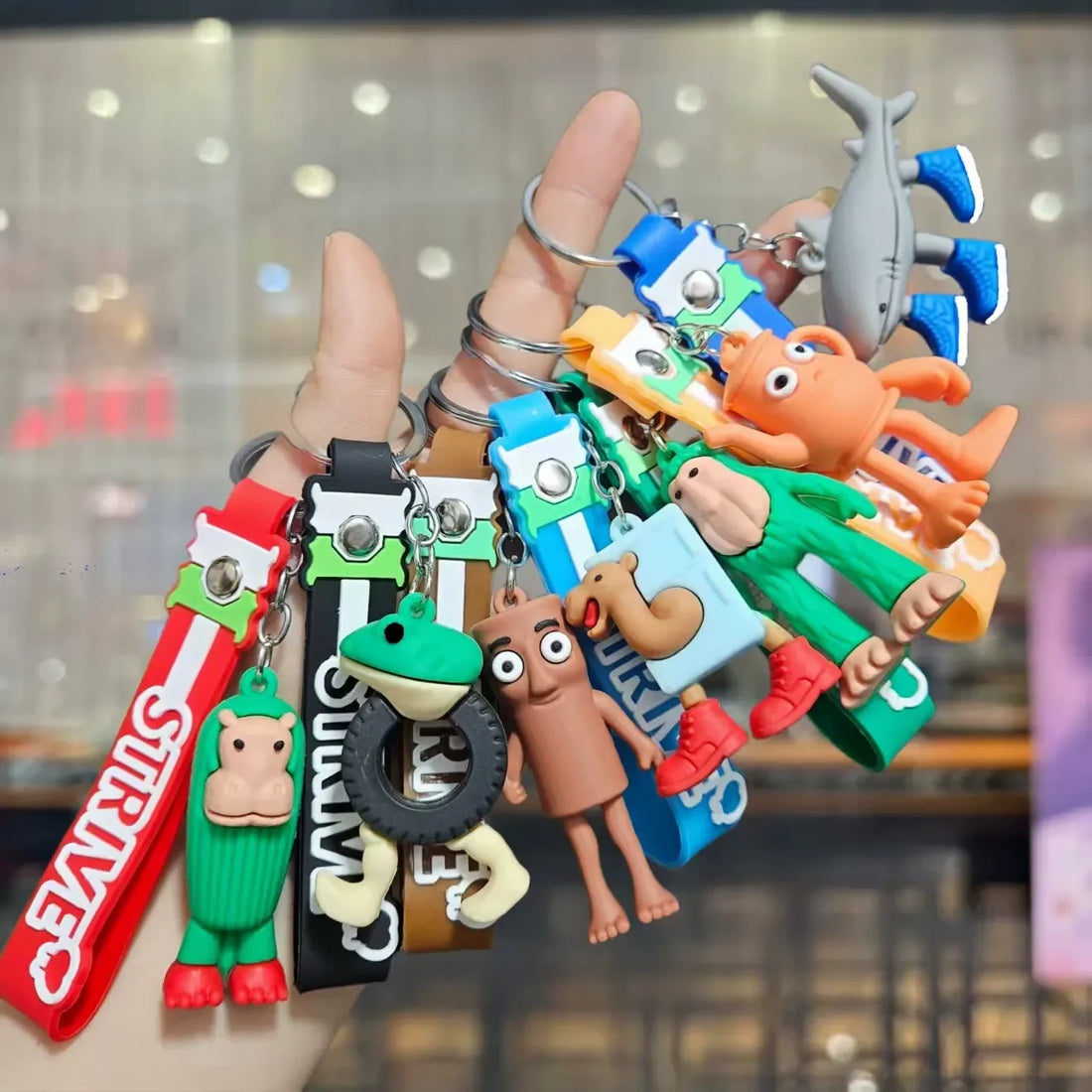 Brainrot Meme Riot Keychain