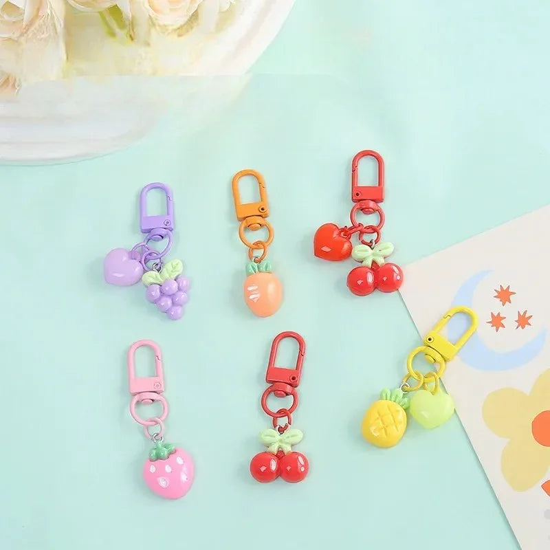 Tropical Fruit Paradise Keychain