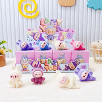 Labubu Mini Lazy Yoga Flocked Blind Box