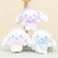 Frilly Friend Cinnamoroll Plush Keychain
