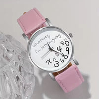 Whatever I'm Late Anyway Jumbled Numeric Watch