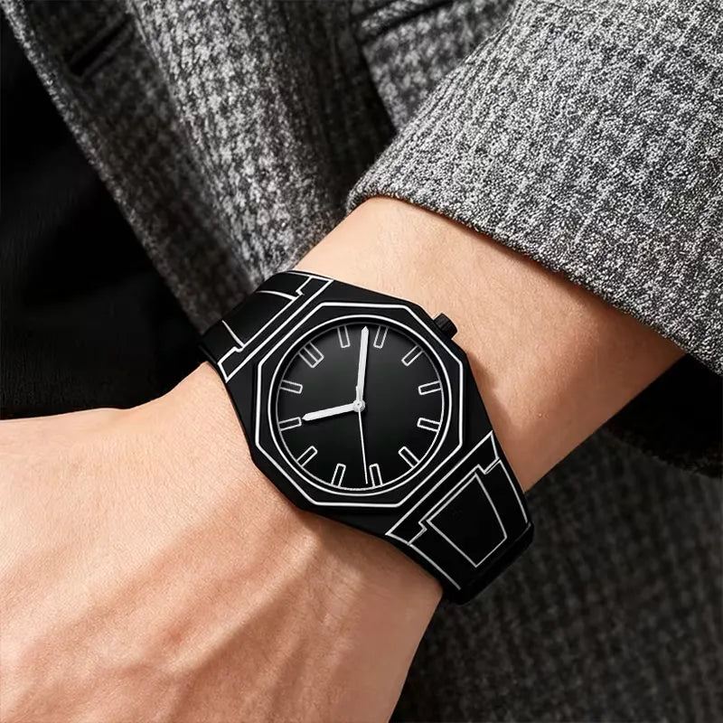 Urban Cel-Shaded Monochrome Dimension Sports Watch