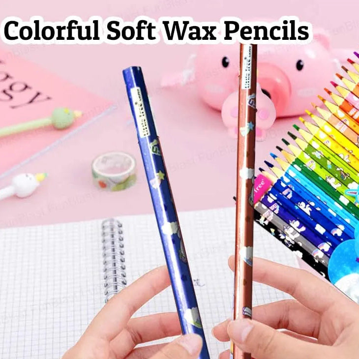 Unicorn Colour Pencil Set for Kids (24 Pcs)