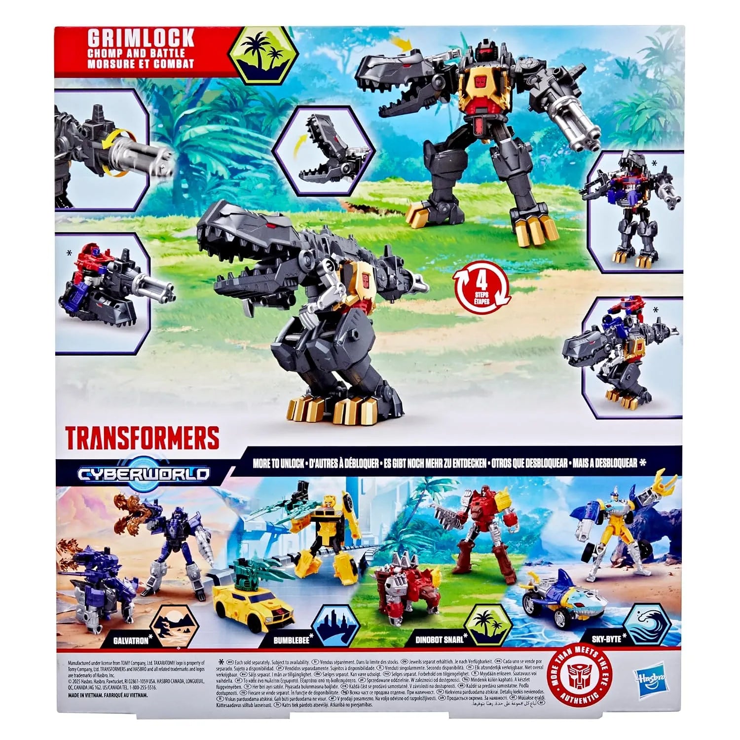 Transformers Cyberworld Grimlock Chomp and Battle Figure