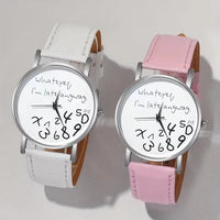 Whatever I'm Late Anyway Jumbled Numeric Watch