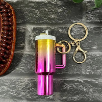 Mini Sip & Stash Gradient Tumbler Keychain