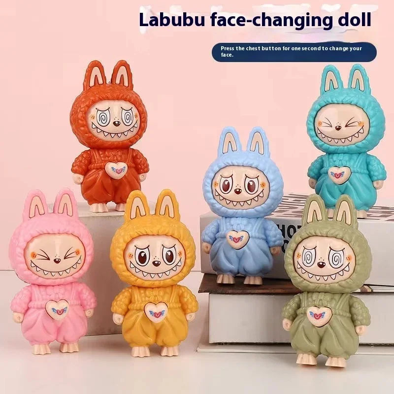 Labubu Chameleon Face Changing Keychain