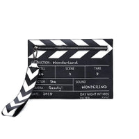 Wonderland Clapperboard Wristlet Clutch