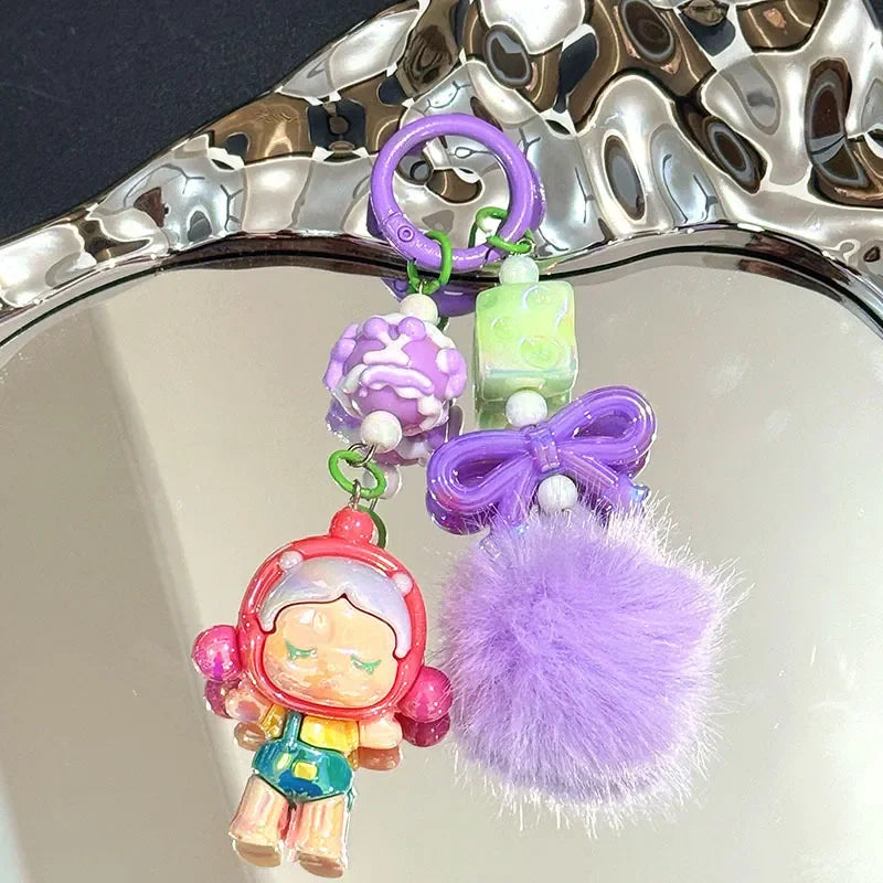Skullpanda Puffy Punk 3D Keychain