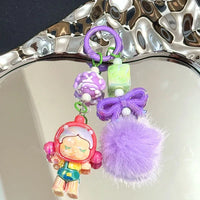 Skullpanda Puffy Punk 3D Keychain