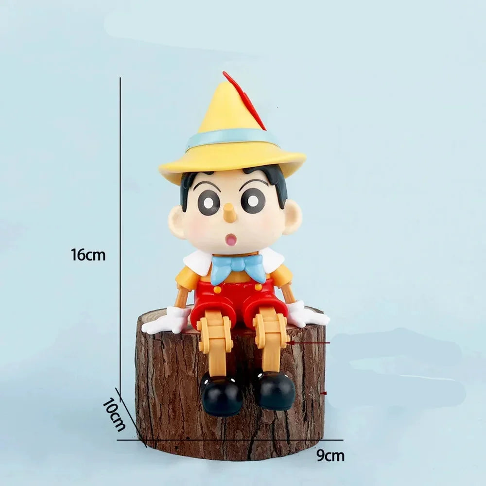 Shinchan x Pinocchio Cosplay Figures (Set of 4)