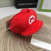 Super Mario Bros Cap Plush Keychain