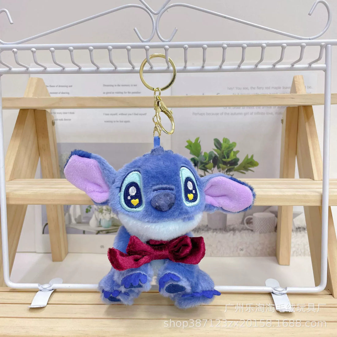 Cosmic Alien Red Scarf Plush Keychain