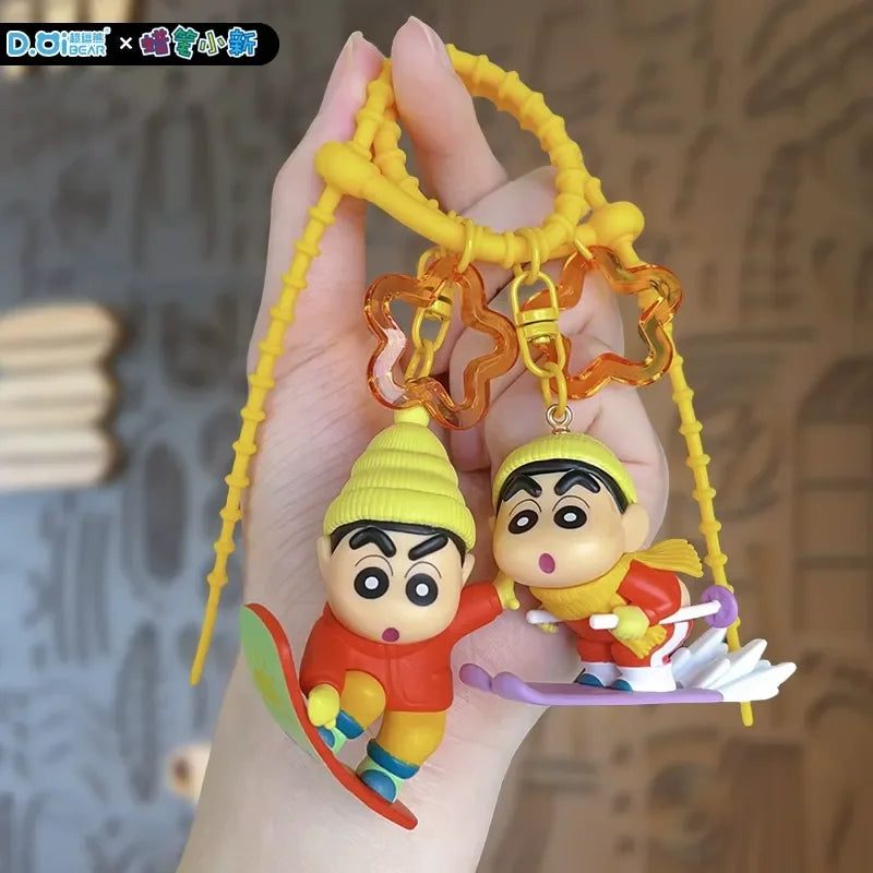 Genuine Crayon Shinchan Winter Games Keychain