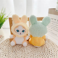 Mofusand Fuzzy Bunny Plush Keychain